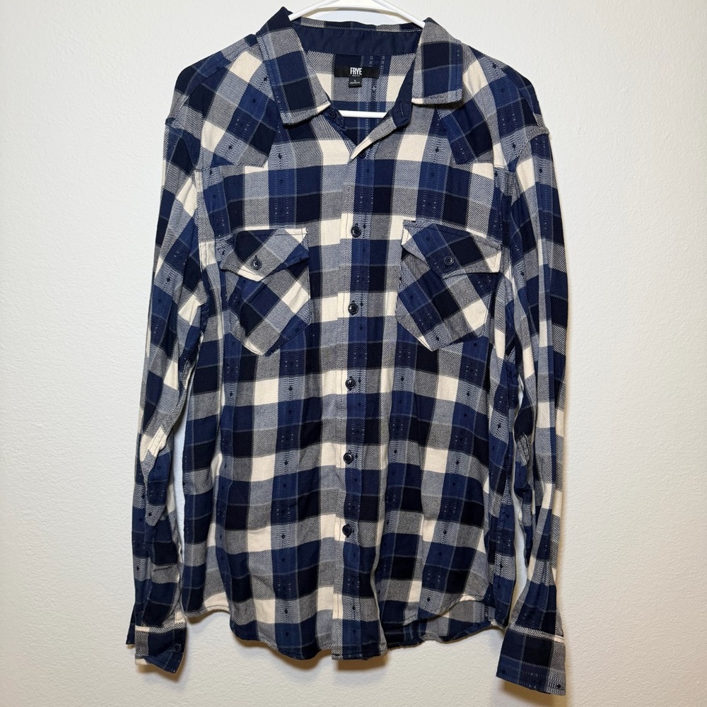 Frye Flannel Button Down Shirt